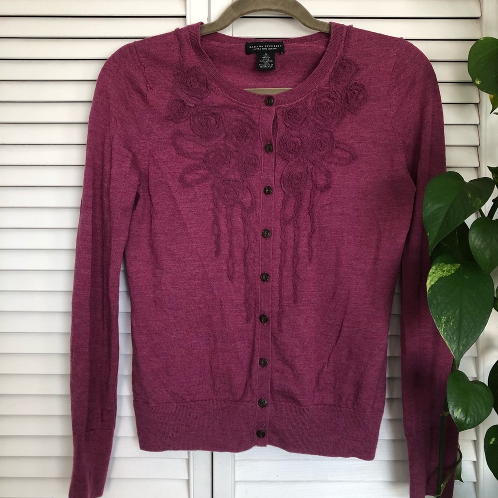 Banana Republic Merino wool cardigan, size M